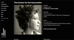 Desktop Screenshot of centerforthehumanities.org