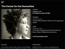Tablet Screenshot of centerforthehumanities.org